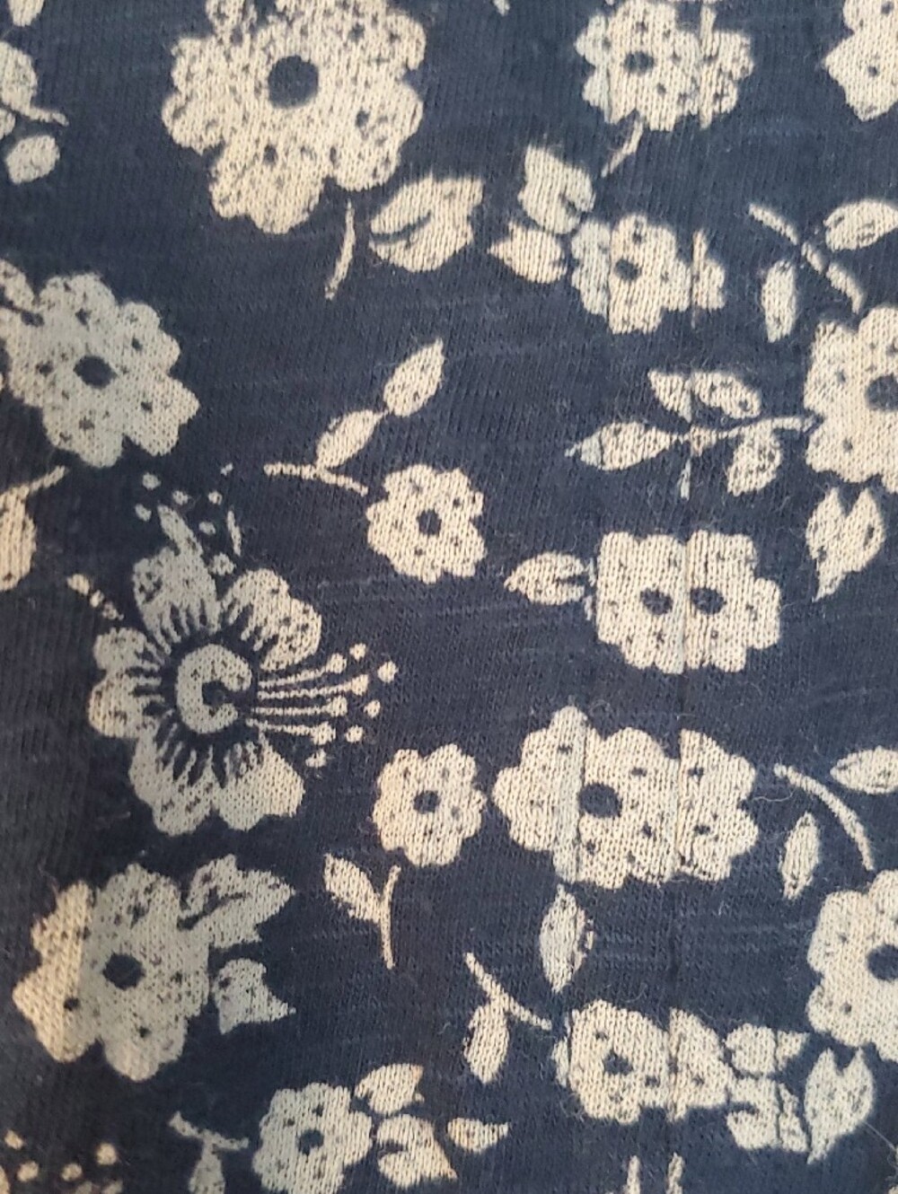 Lucky Brand 2X navy blue floral Printed Top - Picture 9 of 10